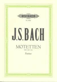 Bach Motets Complete Sheet Music Songbook