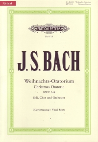 Bach Christmas Oratorio German Vocal Score Sheet Music Songbook