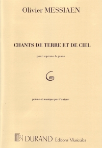 Messiaen Chants De Terre Et De Ciel Sheet Music Songbook