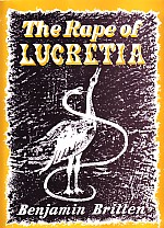 Britten Rape Of Lucretia Vocal Score Sheet Music Songbook
