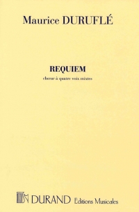Durufle Requiem Op9 Satb Choral Score Sheet Music Songbook