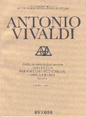 Vivaldi Nulla In Mundo Pax Sincera Rv 630 Score Sheet Music Songbook
