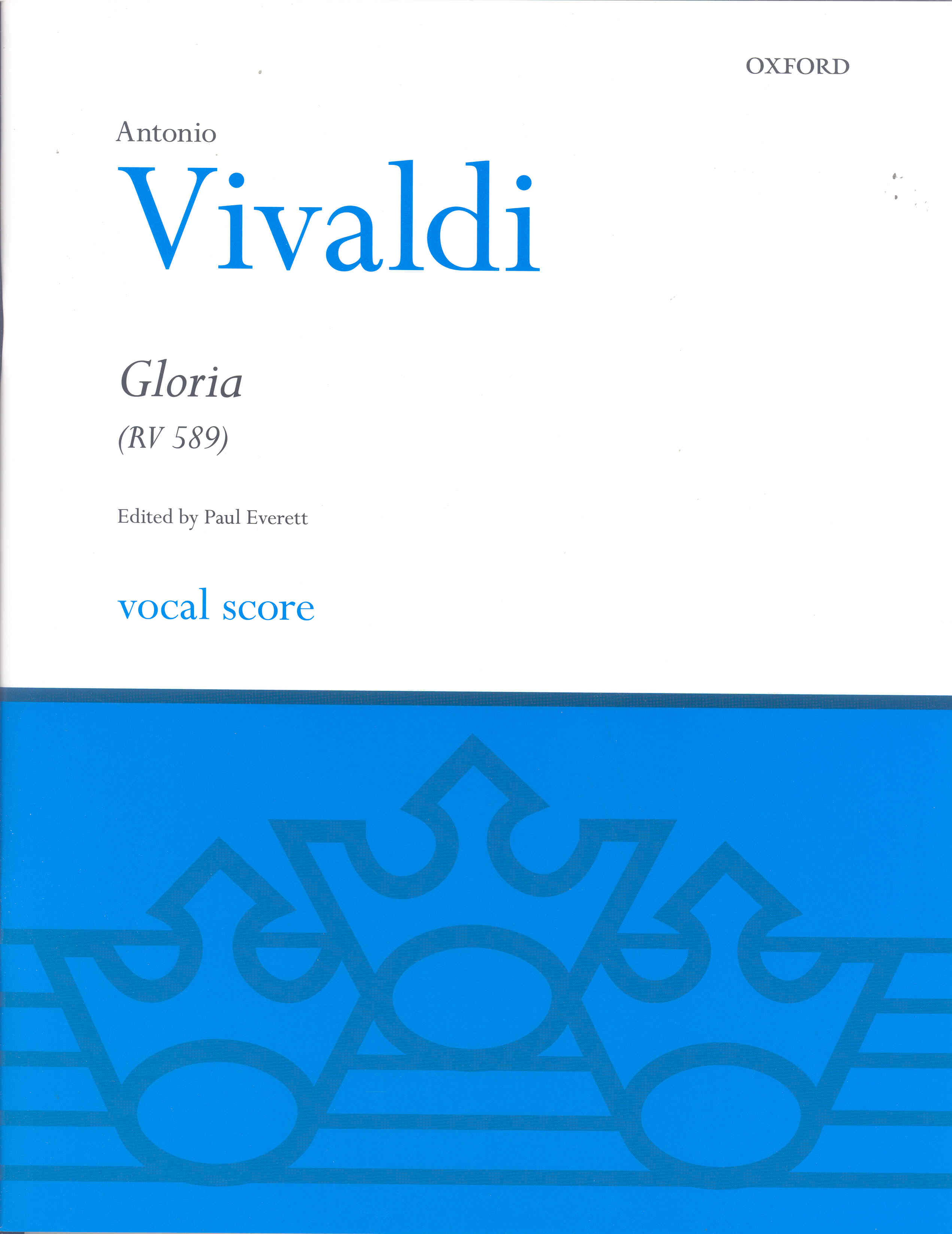 Vivaldi Gloria D Everett Vocal Score Sheet Music Songbook