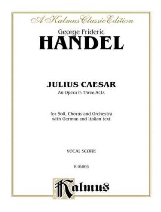 Handel Julius Caesar German/italian Vocal Score Sheet Music Songbook