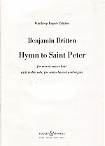 Britten Hymn To St Peter Choral Score Sheet Music Songbook