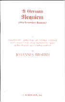 Brahms Requiem Op45 Vocal Score English Sheet Music Songbook