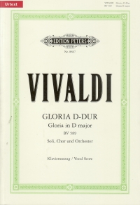 Vivaldi Gloria Rv589 Vocal Score Sheet Music Songbook