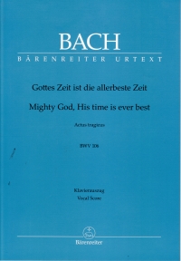 Bach Cantata Bwv 106 Gottes Zeit Ist Die Sheet Music Songbook