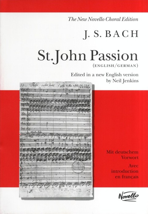 Bach St John Passion Jenkins Vocal Score Sheet Music Songbook