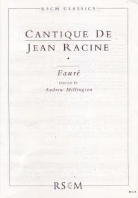 Faure Cantique De Jean Racine Millington Sheet Music Songbook