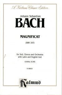 Bach Magnificat Lat/eng Saatb/satb Soli Sheet Music Songbook
