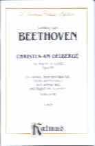 Beethoven Christ At Mount Olive Op85 German Sheet Music Songbook