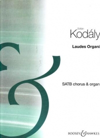 Kodaly Laudes Organi Latin Satb Vocal Score Sheet Music Songbook