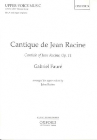Faure Cantique De Jean Racine Rutter Ssaa Sheet Music Songbook