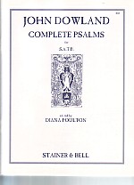 Dowland Psalms Complete Satb Sheet Music Songbook