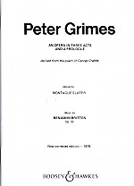 Britten Peter Grimes Op33 Libretto Sheet Music Songbook