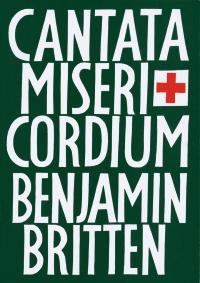 Britten Cantata Misericordium Op69 Satb Vsco Latin Sheet Music Songbook