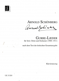 Schoenberg Gurrelieder Vocal Score Sheet Music Songbook