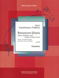 Castelnuovo-tedesco Romancero Gitano Satb/gtr Sheet Music Songbook