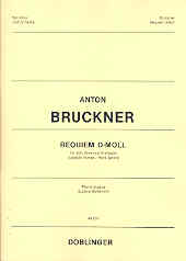 Bruckner Requiem  Dmin Vocal Score Sheet Music Songbook