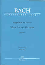 Bach Magnificat Eb Bwv243a Vocal Score Sheet Music Songbook