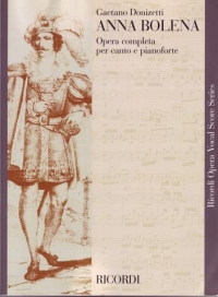 Donizetti Anna Bolena Italian Vocal Score Sheet Music Songbook