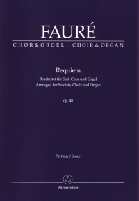 Faure Requiem Op48 Choir/organ Vocal Score Sheet Music Songbook