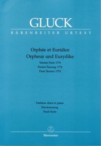 Gluck Orphee At Euridice Vocal Score Sheet Music Songbook