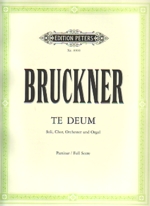 Bruckner Te Deum Vocal Score (urtext) Sheet Music Songbook