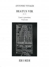 Vivaldi Beatus Vir In C Rv597 Vocal Score Sheet Music Songbook