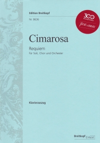 Cimarosa Requiem Gmin Satb Sheet Music Songbook
