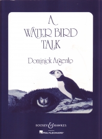 Argento A Water Bird Talk Vocal Score Sheet Music Songbook