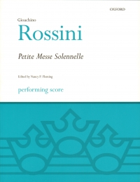 Rossini Petite Messe Solennelle Performing Score Sheet Music Songbook