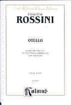 Rossini Otello Vocal Score Italian Sheet Music Songbook