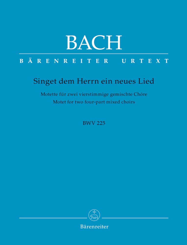 Bach Singet Dem Herrn Vocal Score Sheet Music Songbook