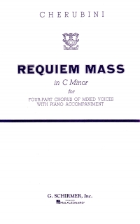 Cherubini Requiem Mass Cmin Sheet Music Songbook