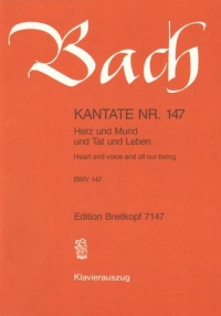 Bach Cantata No 147 Vocal Score Herz Und Mund Und Sheet Music Songbook