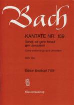 Bach Cantata Bwv159 Sehet Wir Gehn Vocal Score Sheet Music Songbook