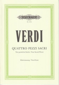Verdi 4 Sacred Pieces/4 Pezzi Sacri Complete Sheet Music Songbook