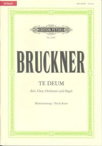 Bruckner Te Deum C Latin Satb Solisatb Vocal Score Sheet Music Songbook