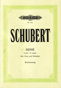 Schubert Mass In C D452 (lat) Vsc Sheet Music Songbook