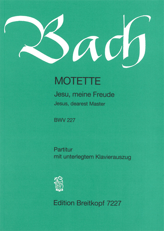 Bach Jesu Meine Freude Motet 227 Sheet Music Songbook