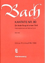 Bach Cantata No 80 Ein Feste Burg Ist Unser Gott Sheet Music Songbook