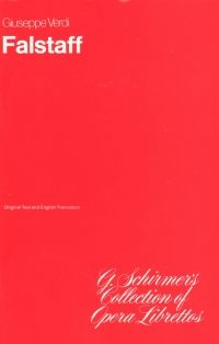 Verdi Falstaff Libretto Eng/ital Ducloux Sheet Music Songbook