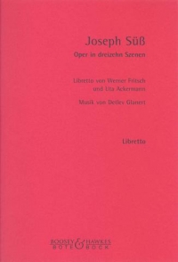 Glanert Joseph Suess Sheet Music Songbook