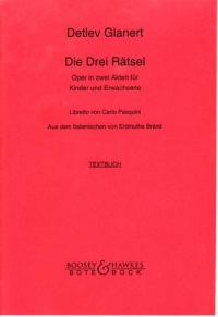 Glanert Die Drei Ratsel Sheet Music Songbook