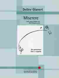 Glanert Miserere Op34 Sheet Music Songbook