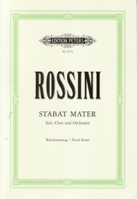 Rossini Stabat Mater Vocal Score Sheet Music Songbook