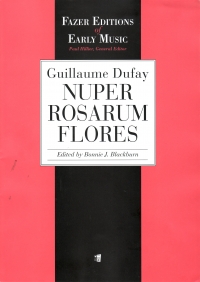 Dufay Nuper Rosarum Flores Satb Sheet Music Songbook