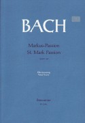 Bach St Mark Passion Vocal Score Sheet Music Songbook
